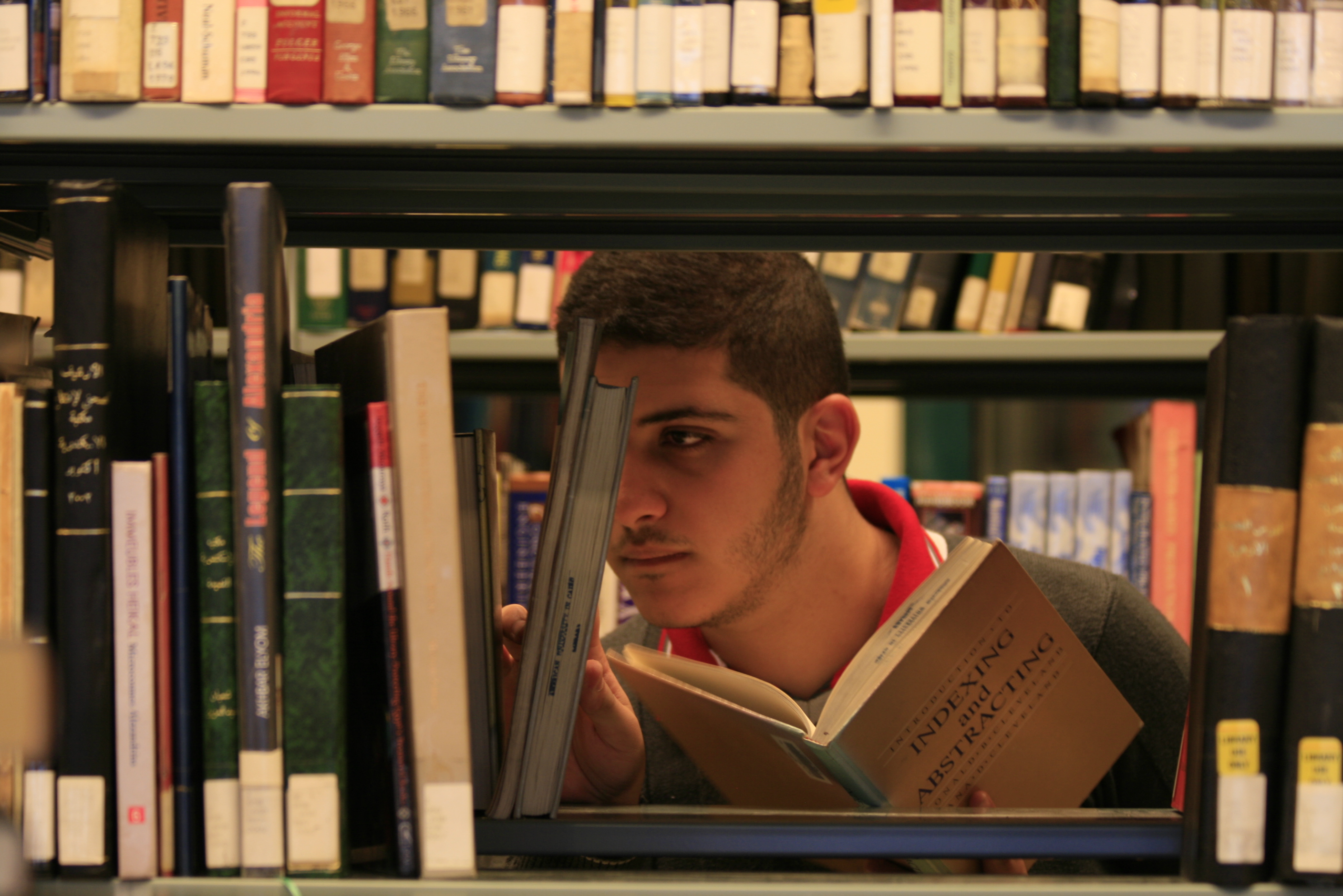 books and a boy